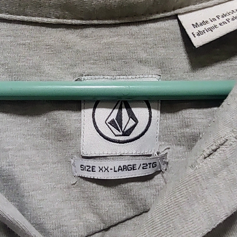 Volcom Gray Tee Polo Style - Picture 2 of 4
